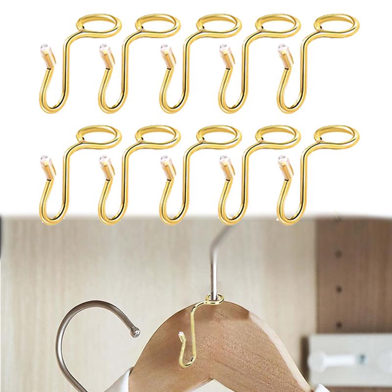 10Pcs Metal Wardrobe Hanger Hooks Organizer Connect Multifunction Cascading Bedroom Wardrobe Storage Space Saving Coat Hook
10Pcs Metal Wardrobe Hanger Hooks Organizer Connect Multifunction Cascading Bedroom Wardrobe Storage Space Saving Coat Hook