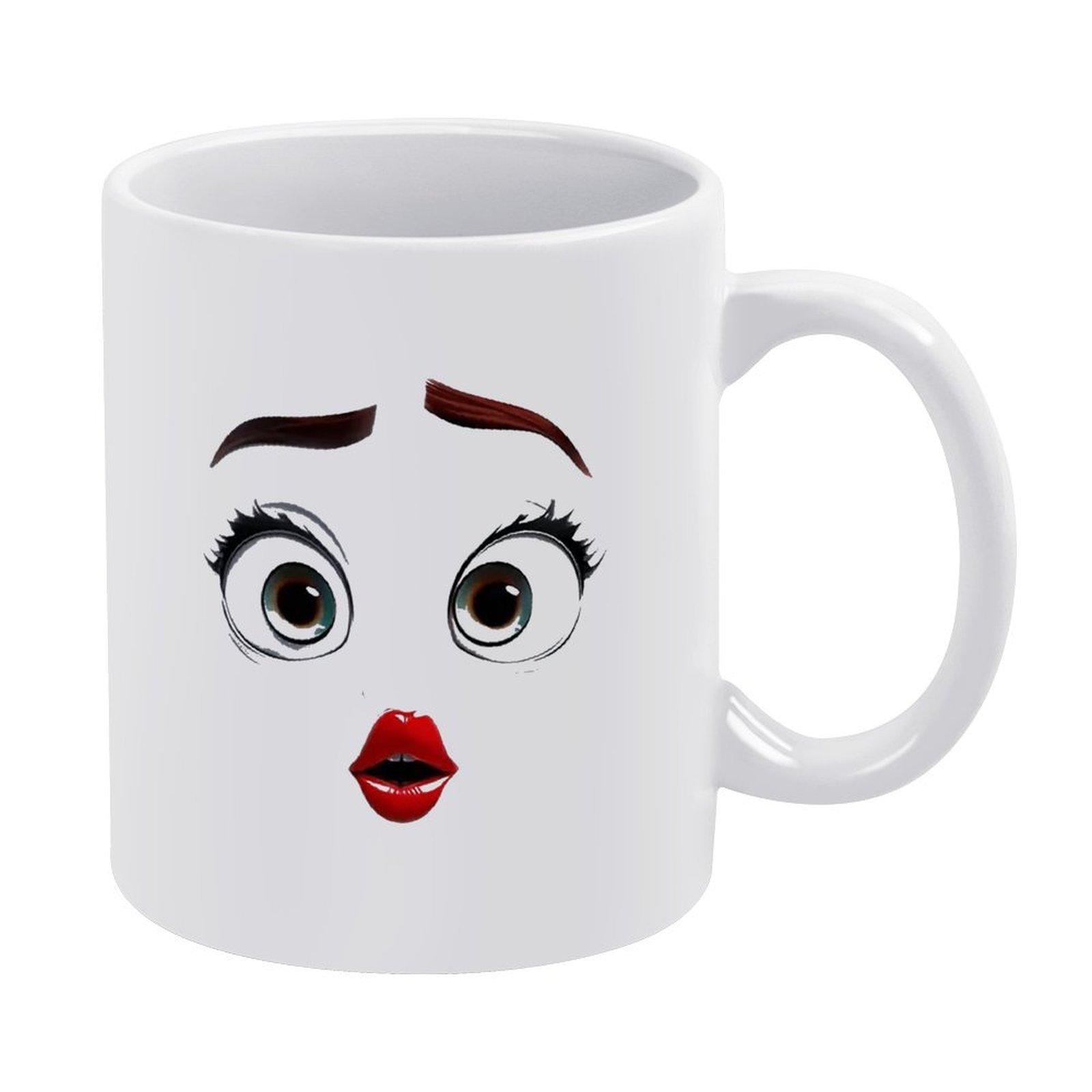1pc 11oz white mug with double-sided funny artwork, clean minimalist style, sturdy handle, great for work, home and gift giving
1pc 11oz white mug with double-sided funny artwork, clean minimalist style, sturdy handle, great for work, home and gift giving