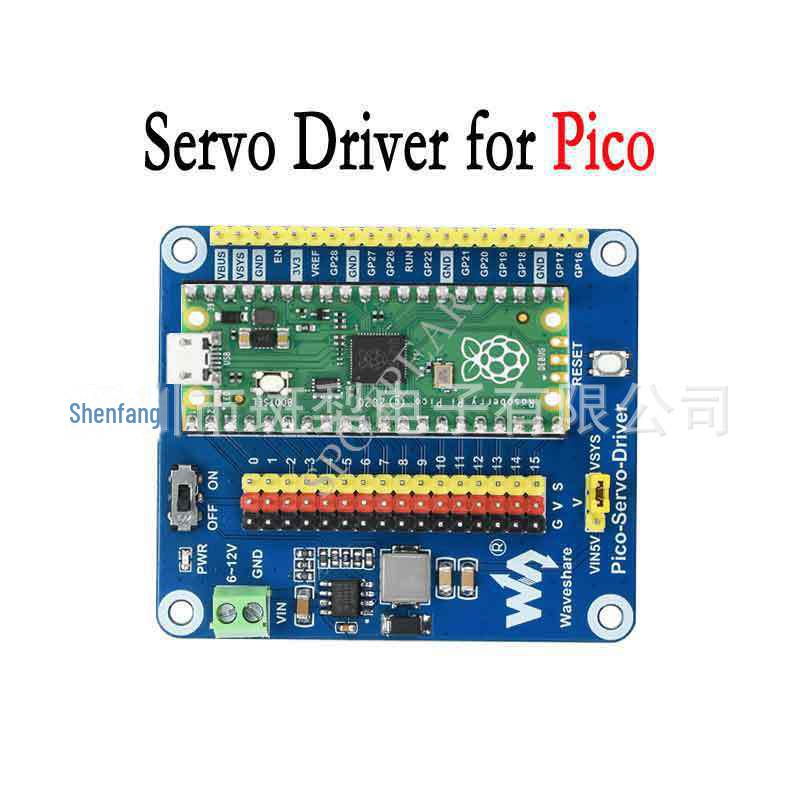 Raspberry Pi Pico Servo Driver Expansion Board: 16-Channel, 16-bit Resolution Micro Snow
Raspberry Pi Pico Servo Driver Expansion Board: 16-Channel, 16-bit Resolution Micro Snow