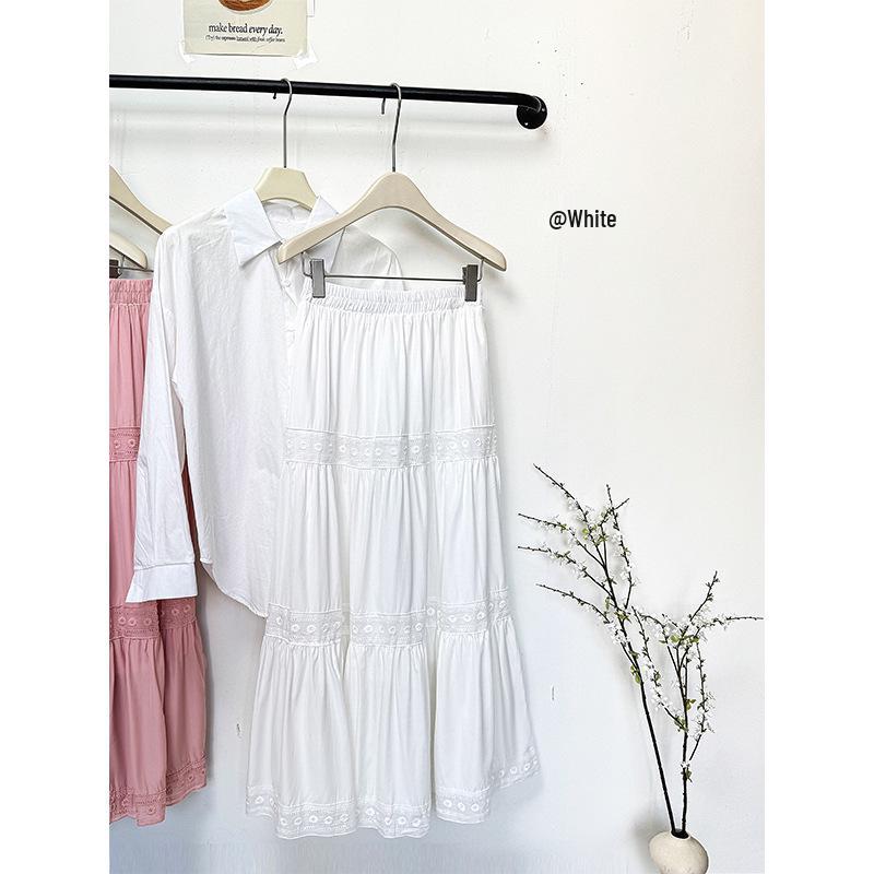 Elegant A-line Midi Skirt: Spring/Summer Crochet Lace Design One Size белый
Elegant A-line Midi Skirt: Spring/Summer Crochet Lace Design One Size белый