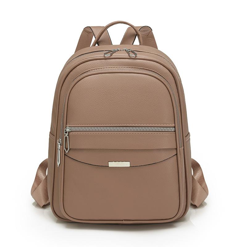 Women s Faux Leather Backpack with Multiple Zipper Compartments and Top Handle коричневий
Women s Faux Leather Backpack with Multiple Zipper Compartments and Top Handle коричневий