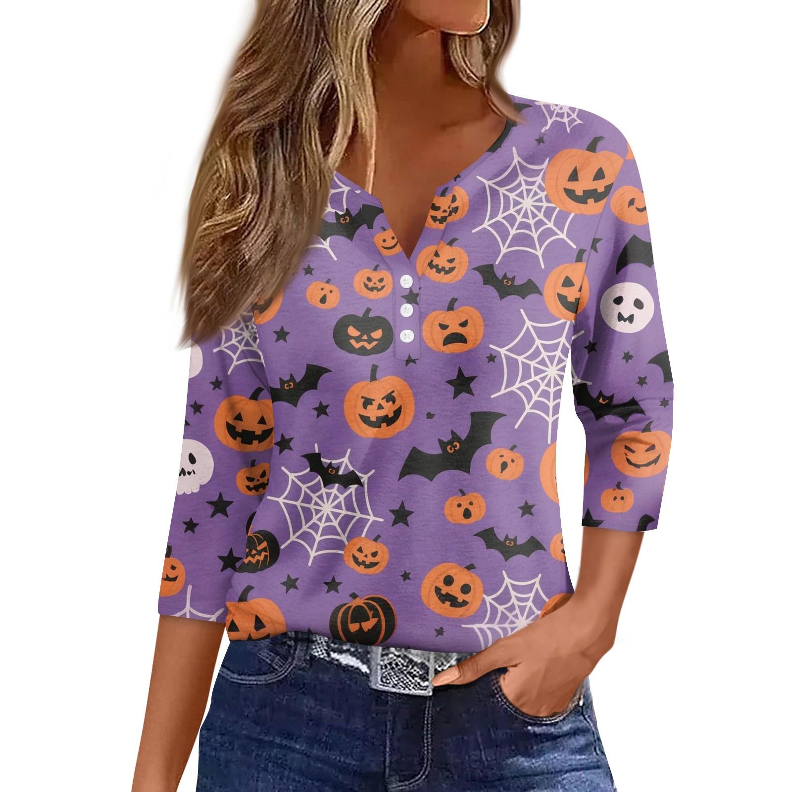 Women s Casual Fashion Sexy Comfortable V-Neck Halloween Seven Sleeve Top L фиолетовый
Women s Casual Fashion Sexy Comfortable V-Neck Halloween Seven Sleeve Top L фиолетовый