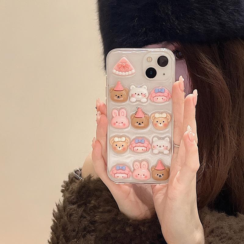 Applicable To Apple 17Promax Bear Cute Mobile Phone Case Iphone15 Rabbit 14 Girl Heart Wind 11 Soft iPhone 7/8/SE 2020
Applicable To Apple 17Promax Bear Cute Mobile Phone Case Iphone15 Rabbit 14 Girl Heart Wind 11 Soft iPhone 7/8/SE 2020