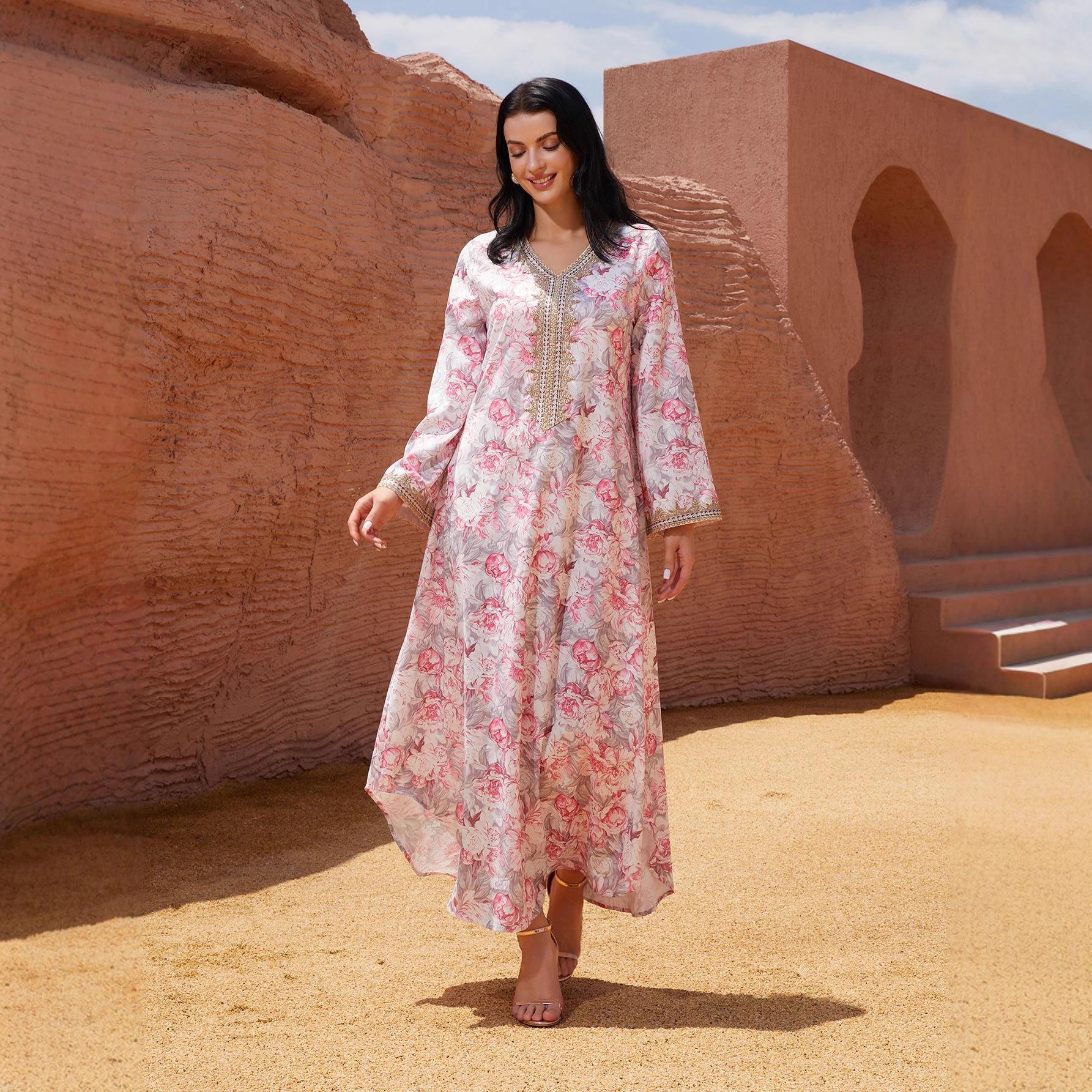 Women s Autumn Middle Eastern Long Robe Dress - Cross-Border Muslim Style L рожевий
Women s Autumn Middle Eastern Long Robe Dress - Cross-Border Muslim Style L рожевий