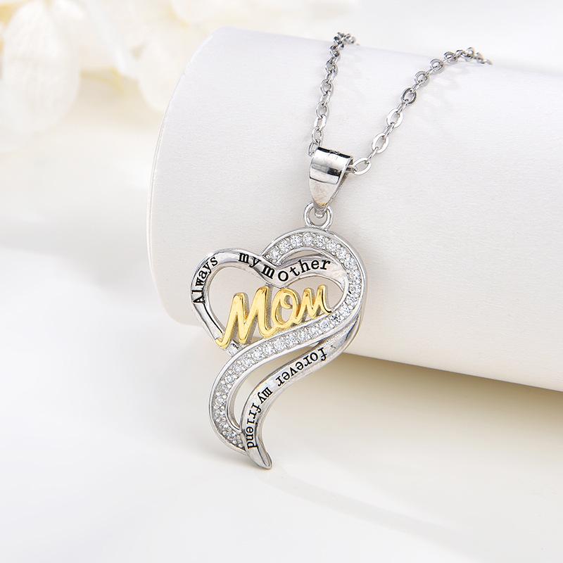 925 Sterling Silver Heart MOM Necklace: Women s Fashionable and Versatile Clavicle Pendant with Chain 925 Silver
925 Sterling Silver Heart MOM Necklace: Women s Fashionable and Versatile Clavicle Pendant with Chain 925 Silver