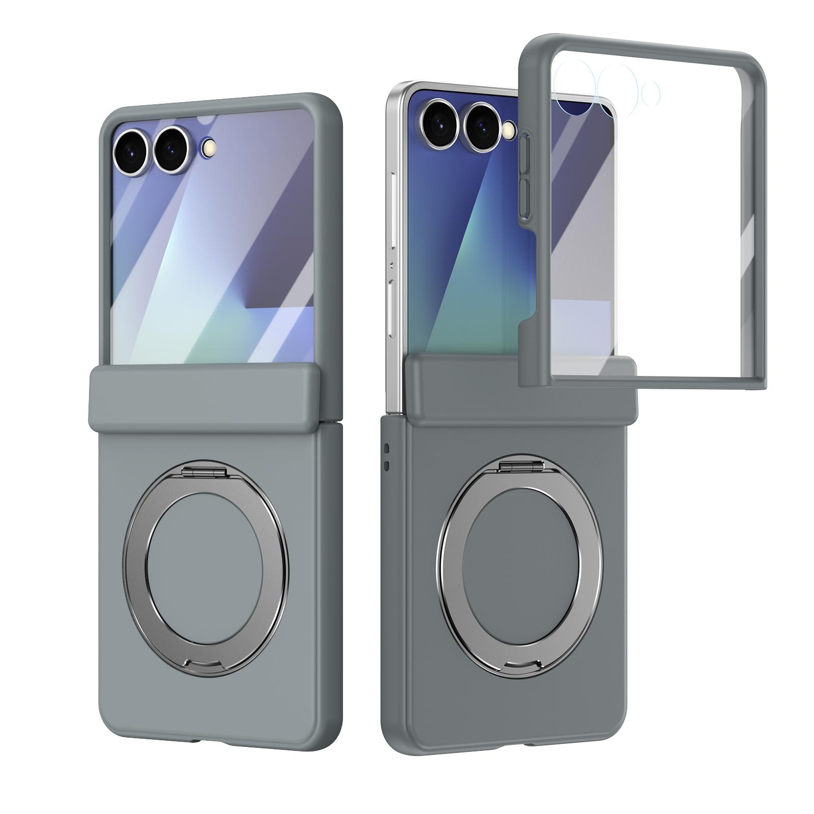 Skin-Friendly Matte Magnetic Case For Samsung Galaxy Z Flip 7/6/5 Stand Cover 360 Rotating With Glass Screen Protector Galaxy Z Flip5 сірий колір
Skin-Friendly Matte Magnetic Case For Samsung Galaxy Z Flip 7/6/5 Stand Cover 360 Rotating With Glass Screen Protector Galaxy Z Flip5 сірий колір