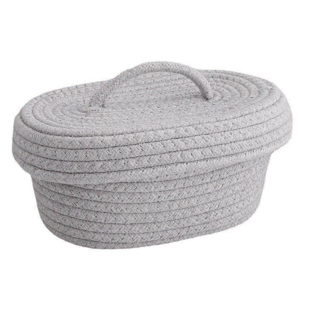 Handmade Cotton Rope Storage Box Woven Design Oval Shape Storage Basket Decorative With Lid Storage Container Needles Storage
Handmade Cotton Rope Storage Box Woven Design Oval Shape Storage Basket Decorative With Lid Storage Container Needles Storage