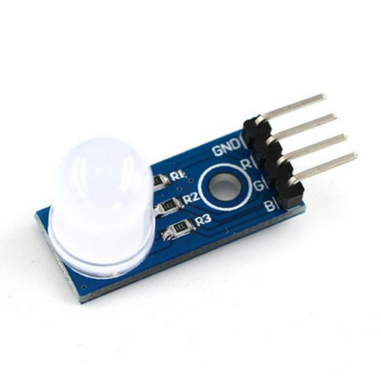 10mm RGB Three-Color LED Module (Common Cathode, Diffused)
10mm RGB Three-Color LED Module (Common Cathode, Diffused)