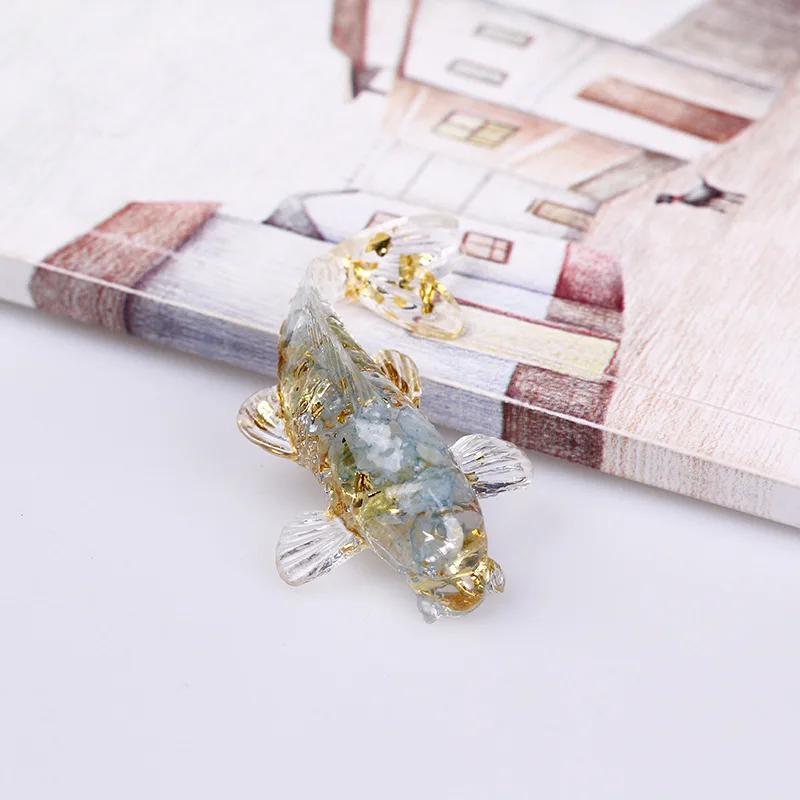 Beautiful Lucky Koi Fish Figurines Artificial Transparent Epoxy Resin Crystal Mini Fishes Desk Decoration Gift for Friend
Beautiful Lucky Koi Fish Figurines Artificial Transparent Epoxy Resin Crystal Mini Fishes Desk Decoration Gift for Friend