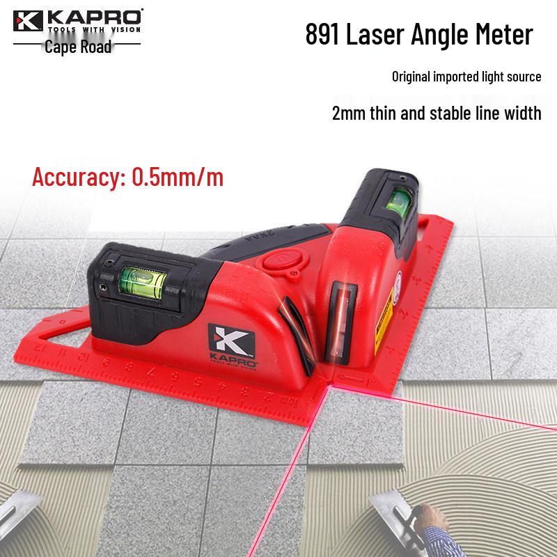 KAPRO Red Infrared Laser Precision Right Angle Level for Masonry and Tile Laying 891
KAPRO Red Infrared Laser Precision Right Angle Level for Masonry and Tile Laying 891