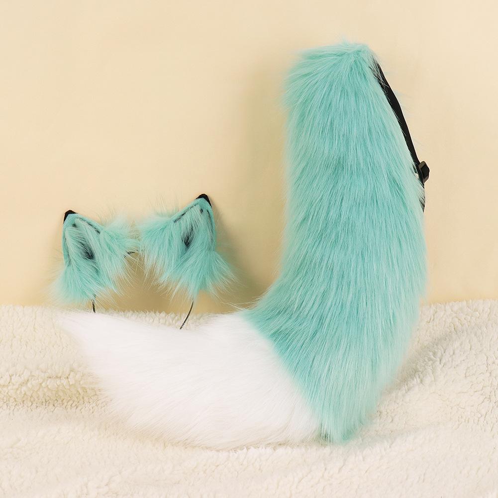 Halloween Simulation Wolf Tail Suit Plush Wolf Ears Handmade Fox Ears Men And Women Cosplay Comic Show Props
Halloween Simulation Wolf Tail Suit Plush Wolf Ears Handmade Fox Ears Men And Women Cosplay Comic Show Props