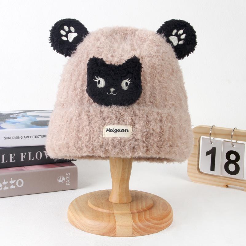 New cute kitten knitted wool hat, plush warm ear protection hat, cold-proof in autumn and winter, bear big ears show face One size fits all хаки
New cute kitten knitted wool hat, plush warm ear protection hat, cold-proof in autumn and winter, bear big ears show face One size fits all хаки