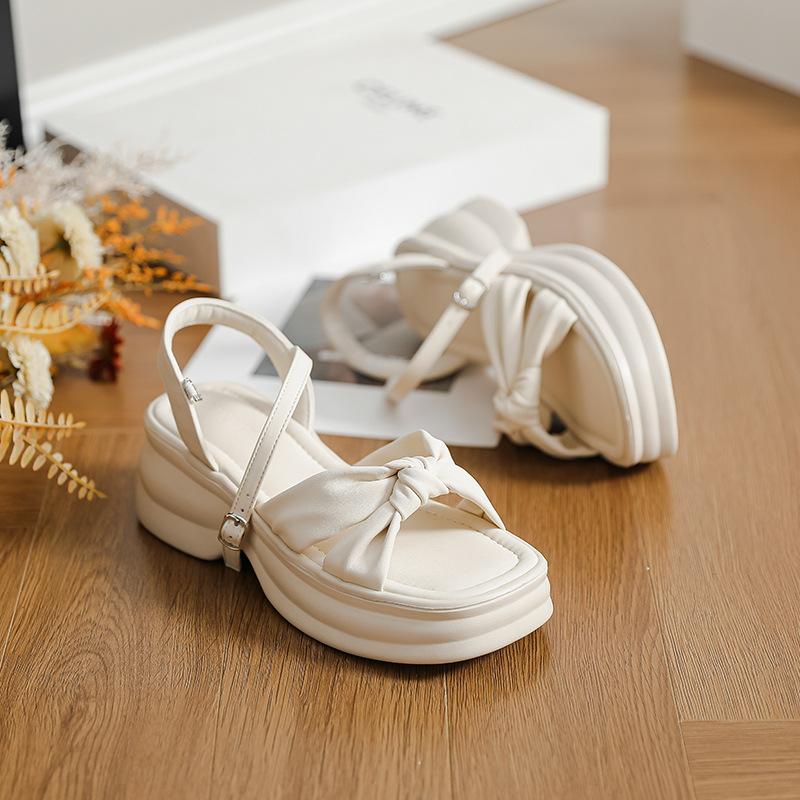 Spot~~ Platform sandals women s summer new bow thick heel with open toes, fairy style Roman shoes 40 бежевый
Spot~~ Platform sandals women s summer new bow thick heel with open toes, fairy style Roman shoes 40 бежевый