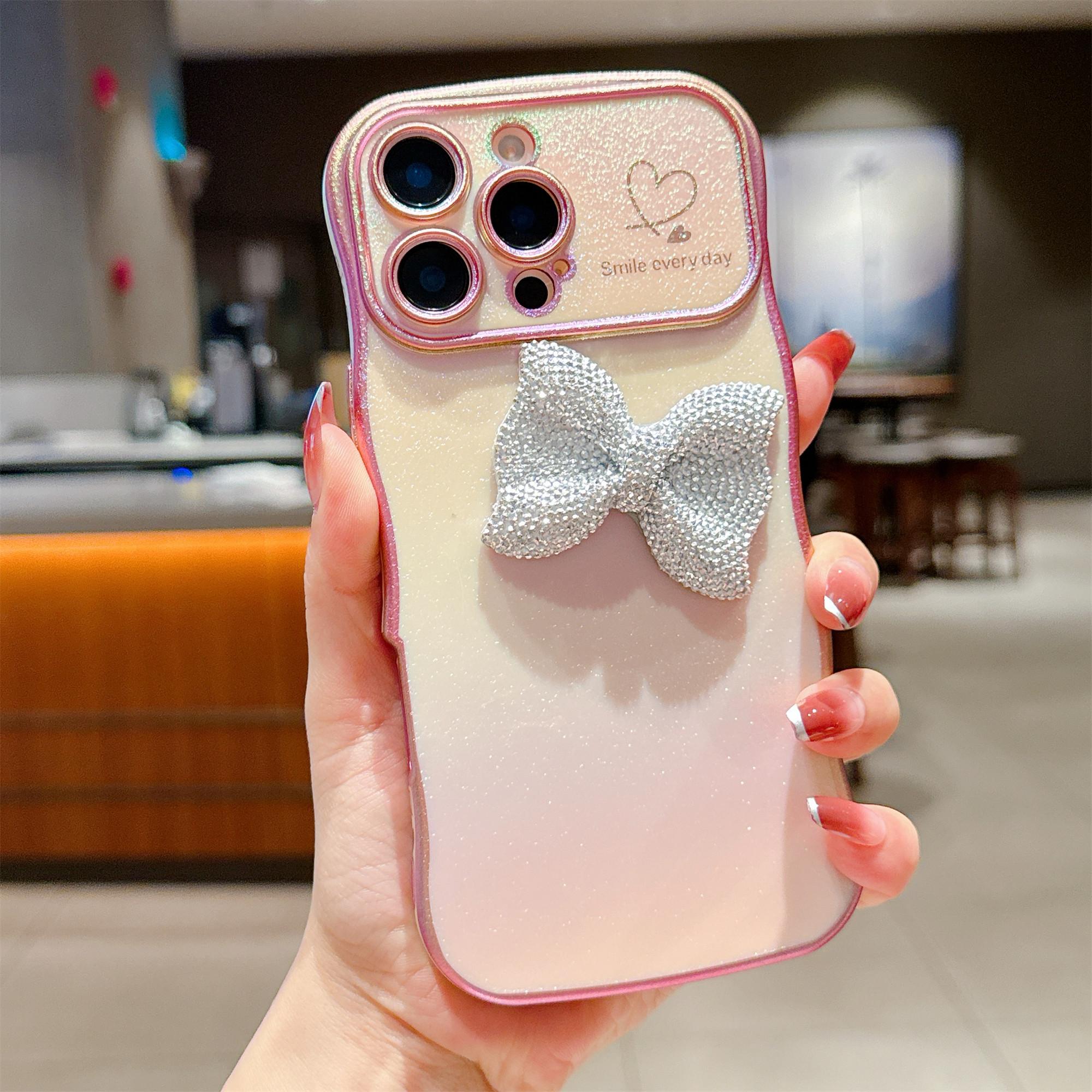 For iPhone 16 Pro Max Case Wave Edge Bow Decorated Soft TPU Phone Back Cover with Heart Pattern Red
For iPhone 16 Pro Max Case Wave Edge Bow Decorated Soft TPU Phone Back Cover with Heart Pattern Red