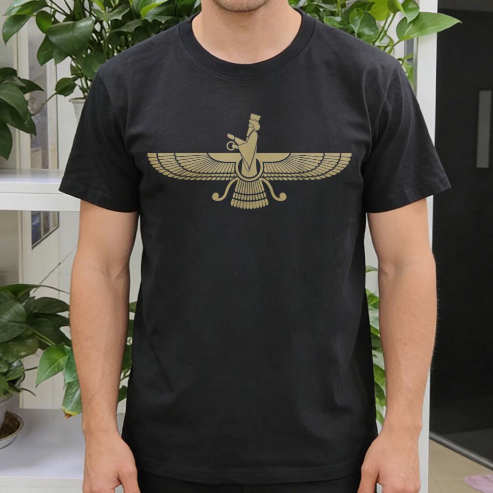 Egyptian Symbol Men s T-Shirt Faravahar Ancient Persian Design Casual Wear Summer Fashion Round Neck Clothes S
Egyptian Symbol Men s T-Shirt Faravahar Ancient Persian Design Casual Wear Summer Fashion Round Neck Clothes S