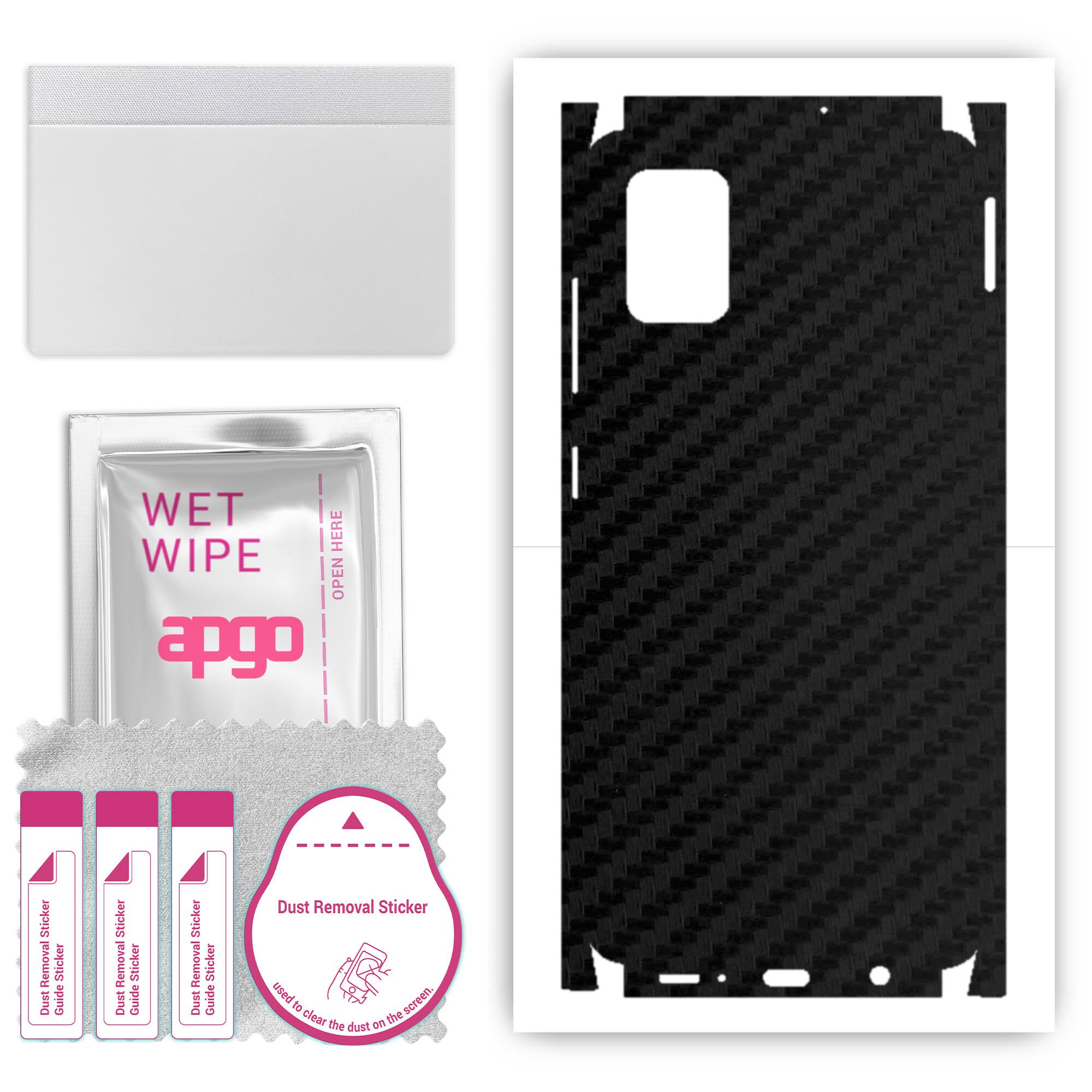 Apgo Protective Skin Sticker for the back+sides compatible with Samsung Galaxy A51, Full Wrap Film, Foil, Vinyl - Pattern Carbon Black
Apgo Protective Skin Sticker for the back+sides compatible with Samsung Galaxy A51, Full Wrap Film, Foil, Vinyl - Pattern Carbon Black