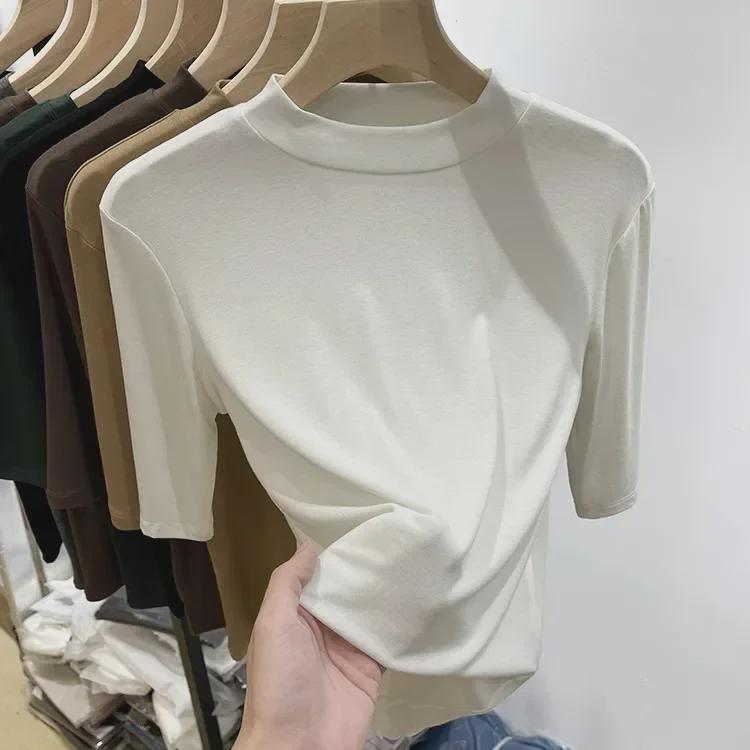 Women s Spring/Summer Modal Slimming Mid-Sleeve Versatile Solid Mask T-shirt L (50-58 kg)
Women s Spring/Summer Modal Slimming Mid-Sleeve Versatile Solid Mask T-shirt L (50-58 kg)