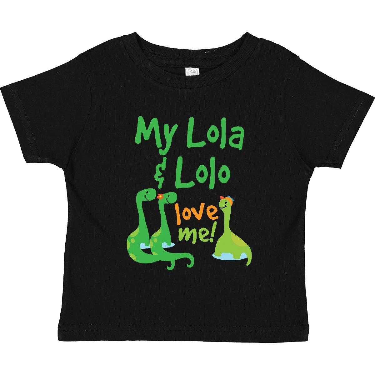 Inktastic My Lola And Lolo Love Me Grandson Dinosaur Toddler kids boys T-Shirt Clothes Kid 140
Inktastic My Lola And Lolo Love Me Grandson Dinosaur Toddler kids boys T-Shirt Clothes Kid 140