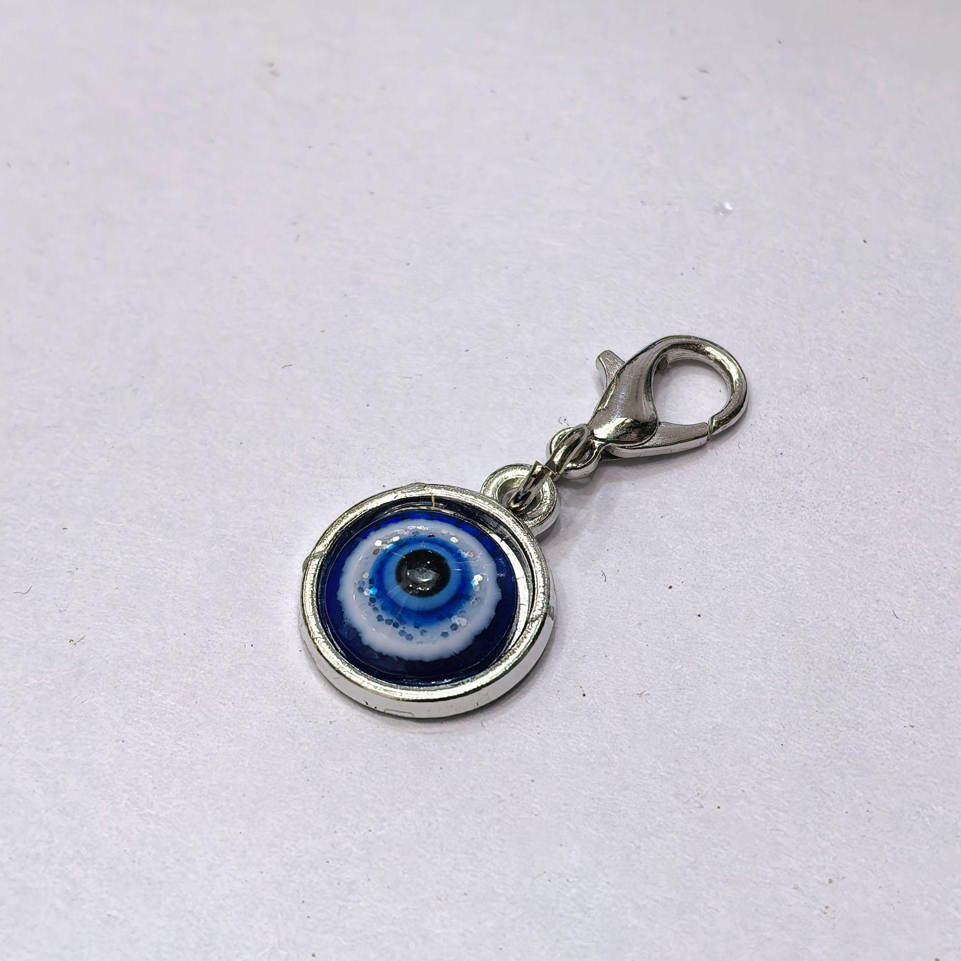 Blue Evil Eye Pendant with Zipper Pull Cord for DIY Necklace Accessories
Blue Evil Eye Pendant with Zipper Pull Cord for DIY Necklace Accessories