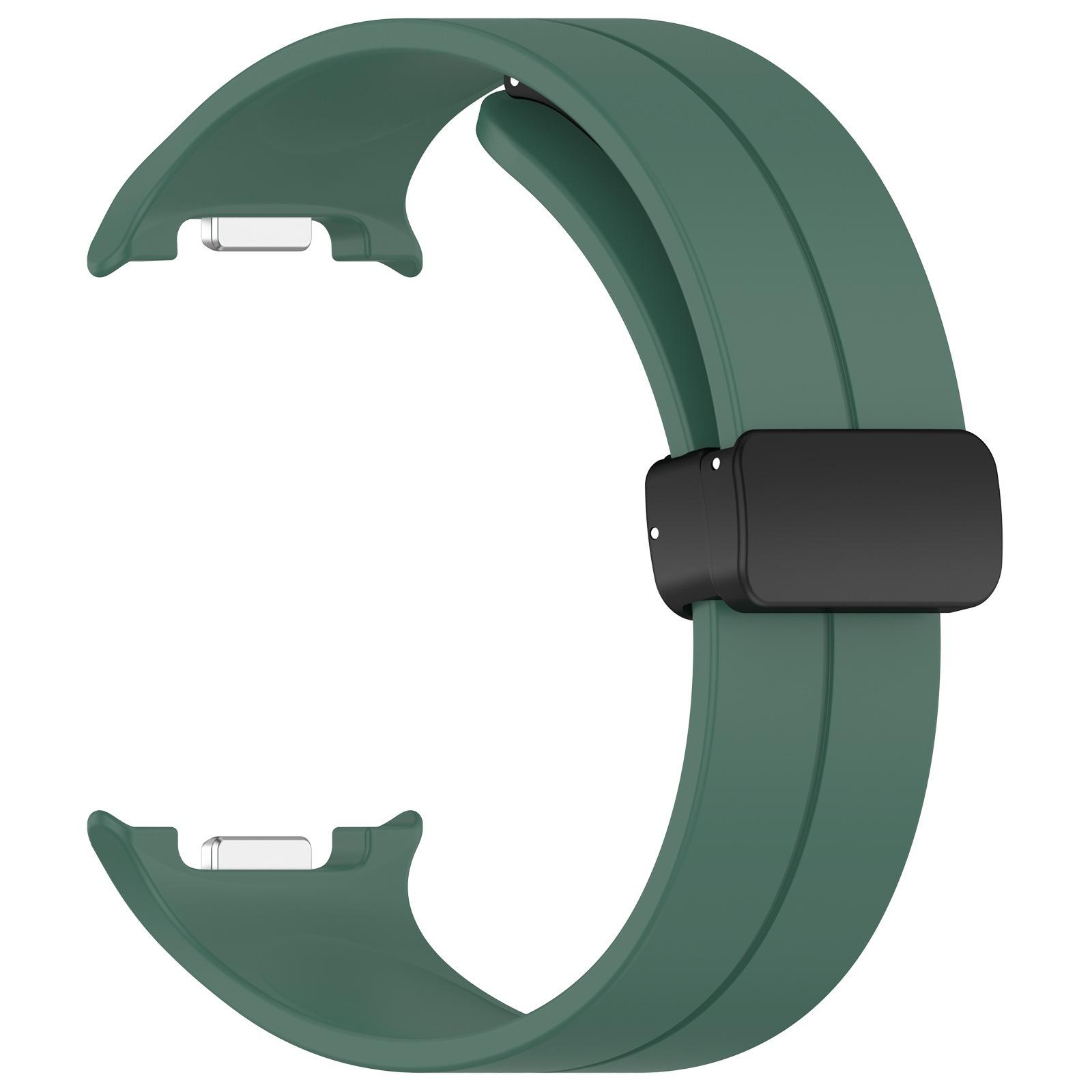 Watch Strap for Samsung Galaxy Watch8 44mm/40mm/Watch8 Classic 46mm Folding Buckle Silicone Wristband Dark Green
Watch Strap for Samsung Galaxy Watch8 44mm/40mm/Watch8 Classic 46mm Folding Buckle Silicone Wristband Dark Green