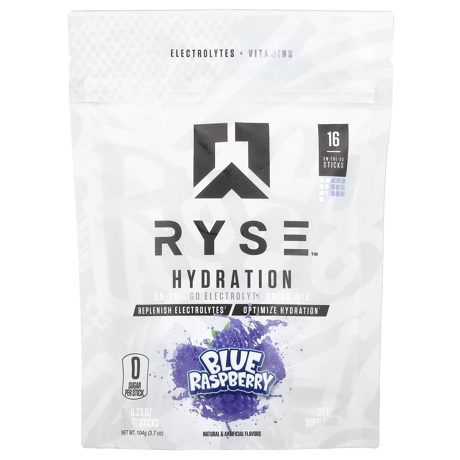 Hydration, Portable Electrolyte Drink Mix, Blue Raspberry, 16 Sticks, 6.5G (0.23Oz) Each
Hydration, Portable Electrolyte Drink Mix, Blue Raspberry, 16 Sticks, 6.5G (0.23Oz) Each