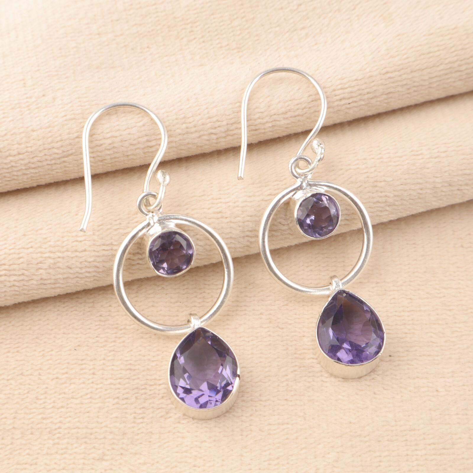 Натуральный камень иолит, серебро 925 пробы, ювелирные изделия ручной работы, серьги-крючки 2,0 EE-140-1
Натуральный камень иолит, серебро 925 пробы, ювелирные изделия ручной работы, серьги-крючки 2,0 EE-140-1