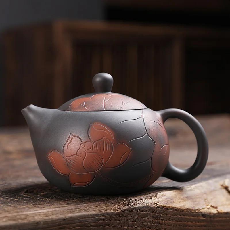 Purple Pottery Teapot Small Large Capacity Single Teapot Kung Fu Tea Set Dragon Egg Pot Purple Clay Pot Xi Shi Pot Tea Kettle
Purple Pottery Teapot Small Large Capacity Single Teapot Kung Fu Tea Set Dragon Egg Pot Purple Clay Pot Xi Shi Pot Tea Kettle