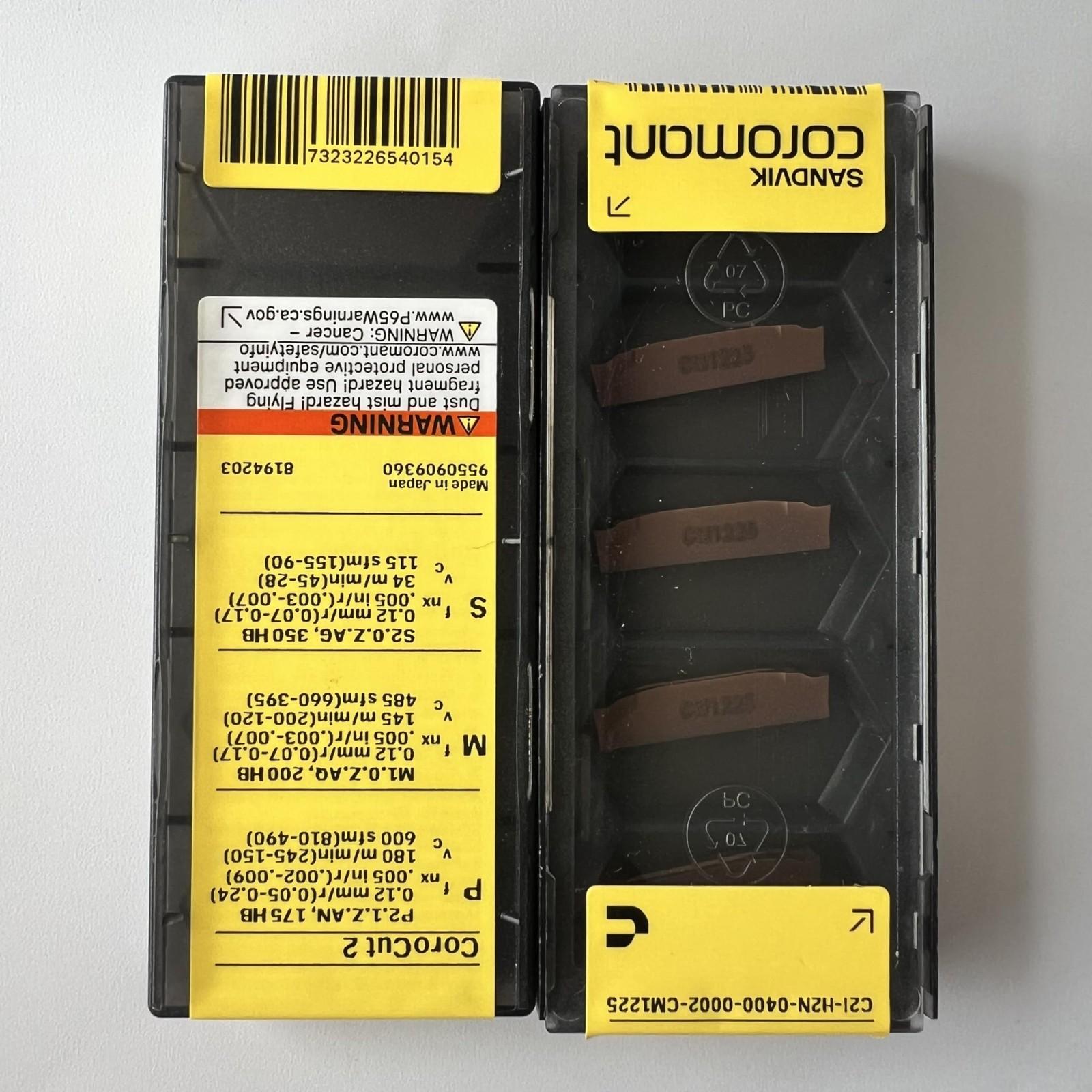 SANDVIK / C2I-H2N-0400-0002-CM 1225 / Original Swedish hard alloy blade 5 Pcs
SANDVIK / C2I-H2N-0400-0002-CM 1225 / Original Swedish hard alloy blade 5 Pcs