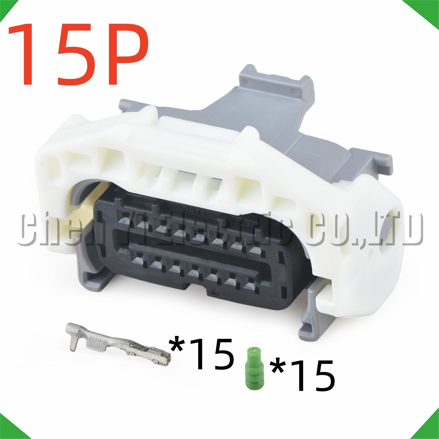 15 Pin Auto Connectors Transmission gearbox solenoid valve Wire harness Plug 90980-12293 6189-1135 For Toyota Reiz Crown 2.5 3.0 Female
15 Pin Auto Connectors Transmission gearbox solenoid valve Wire harness Plug 90980-12293 6189-1135 For Toyota Reiz Crown 2.5 3.0 Female