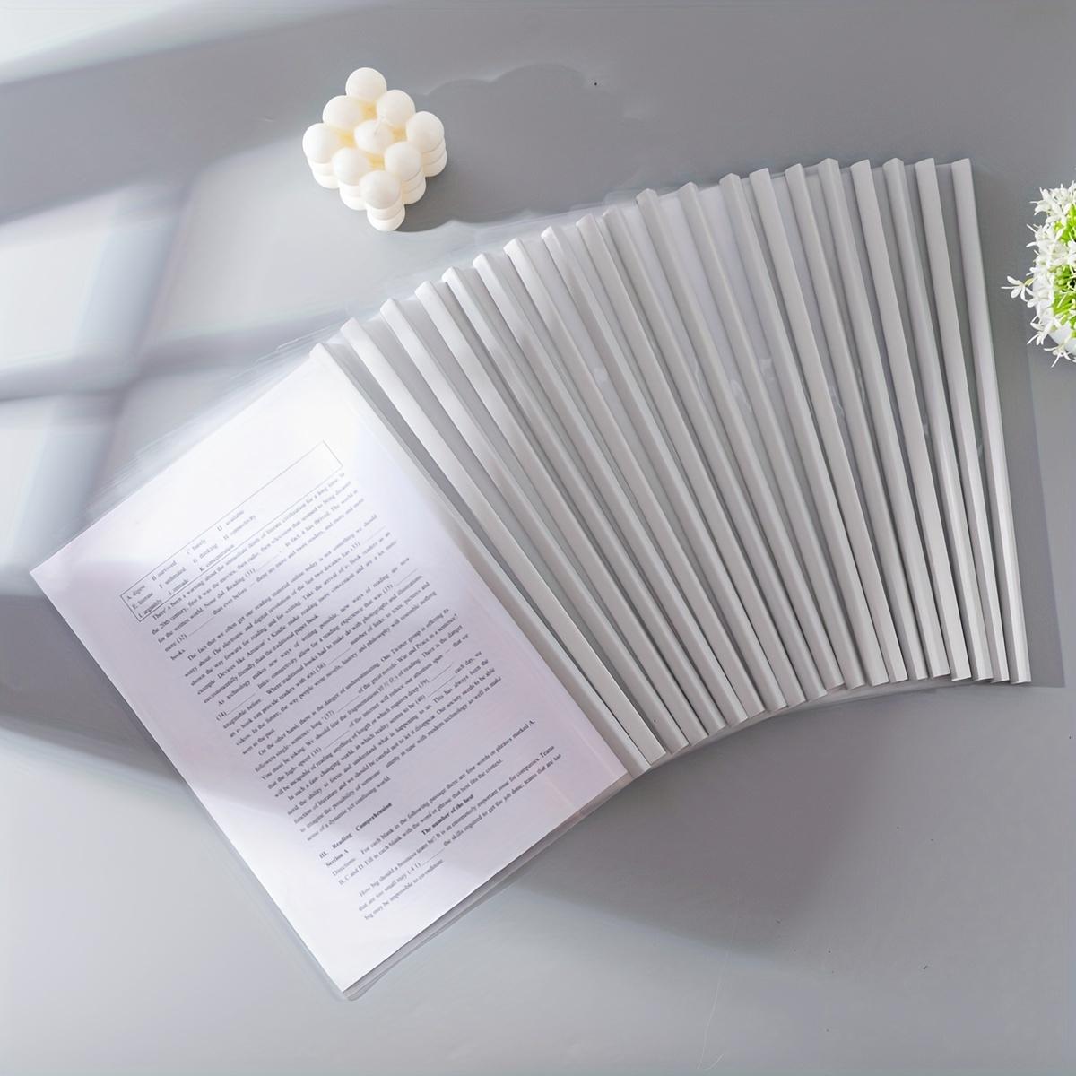 20pcs Large Capacity Morandi File Folders - Transparent Puller Clips with Triangle Bar, A4 Size, Thickened Data Clips for File білий
20pcs Large Capacity Morandi File Folders - Transparent Puller Clips with Triangle Bar, A4 Size, Thickened Data Clips for File білий