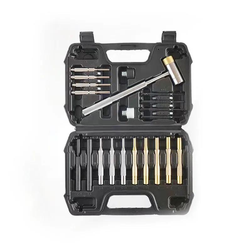 21pcs/set Gunsmithing Punch Tools Made Of Solid Material Including Steel Punch And Hammer With Bench Block Roll Pin Punch Set чёрный
21pcs/set Gunsmithing Punch Tools Made Of Solid Material Including Steel Punch And Hammer With Bench Block Roll Pin Punch Set чёрный