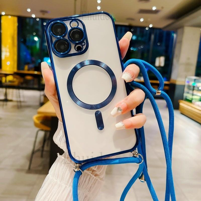 Magnetic Case For iPhone 17 16E 16 Pro Max 14 13 12 11 XS Max 15 Plus Magsafe Transparent Plating Strap Crossbody Lanyard Cover for iPhone 13 Pro
Magnetic Case For iPhone 17 16E 16 Pro Max 14 13 12 11 XS Max 15 Plus Magsafe Transparent Plating Strap Crossbody Lanyard Cover for iPhone 13 Pro