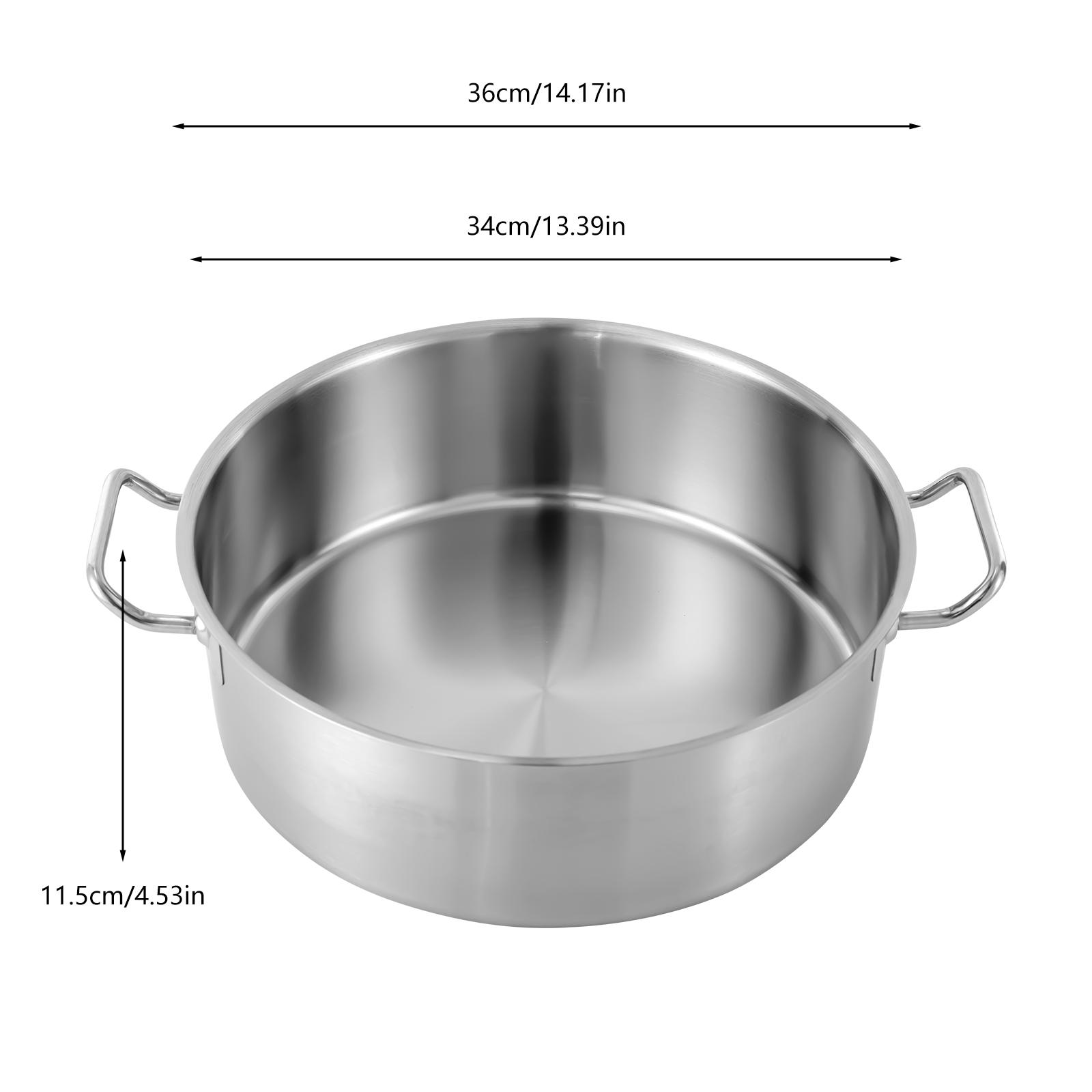 11-Quart Stainless Steel Stock Pot,Large Capacity Kitchen Soup Pot w/Glass Lid,Suitable for Gas,Electric,Glass&Ceramic Stovetops срібний
11-Quart Stainless Steel Stock Pot,Large Capacity Kitchen Soup Pot w/Glass Lid,Suitable for Gas,Electric,Glass&Ceramic Stovetops срібний