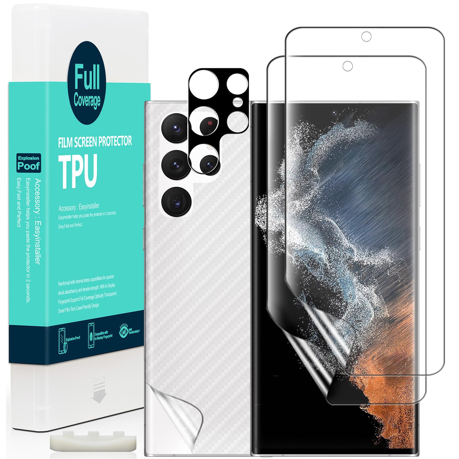 Ibywind SamSung Galaxy S22 Ultra 5G 2 шт. специальной защитной пленки с защитной пленкой на задней панели объектива камеры, аутентификация отпечатков пальцев без пузырьков
Ibywind SamSung Galaxy S22 Ultra 5G 2 шт. специальной защитной пленки с защитной пленкой на задней панели объектива камеры, аутентификация отпечатков пальцев без пузырьков