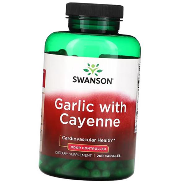 Часник та кайєнський перець, Garlic with Cayenne, Swanson 200капс (71280166) 200caps
Часник та кайєнський перець, Garlic with Cayenne, Swanson 200капс (71280166) 200caps