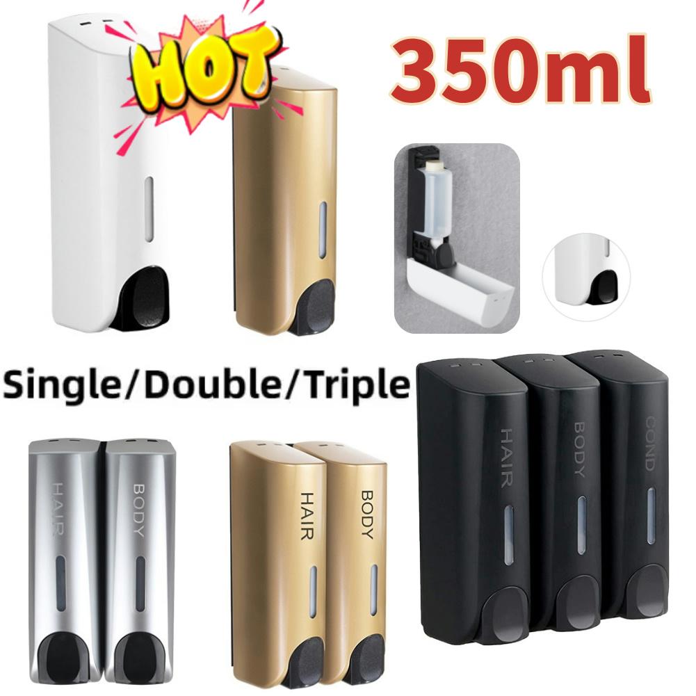 350ML Shower and Lotion Dispenser Wall-mount Shower Shampoo Dispenser Refillable Liquid Soap Container for Bathroom Washroom
350ML Shower and Lotion Dispenser Wall-mount Shower Shampoo Dispenser Refillable Liquid Soap Container for Bathroom Washroom