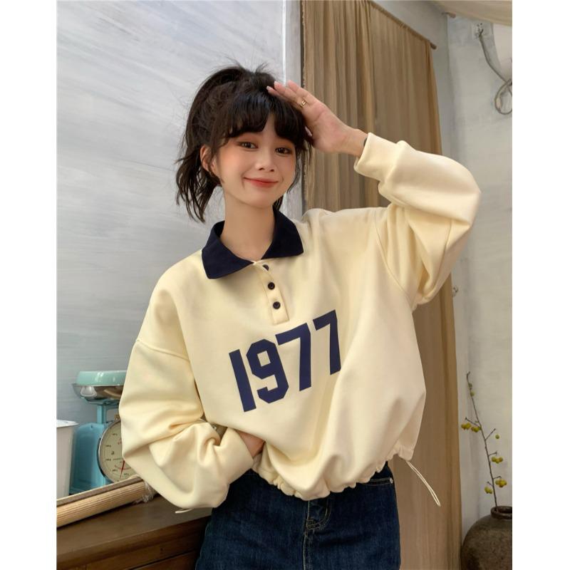 Women s Retro Color Block Polo Sweatshirt - Autumn/Spring Loose Fit Pullover 2XL (150-170 jin)
Women s Retro Color Block Polo Sweatshirt - Autumn/Spring Loose Fit Pullover 2XL (150-170 jin)