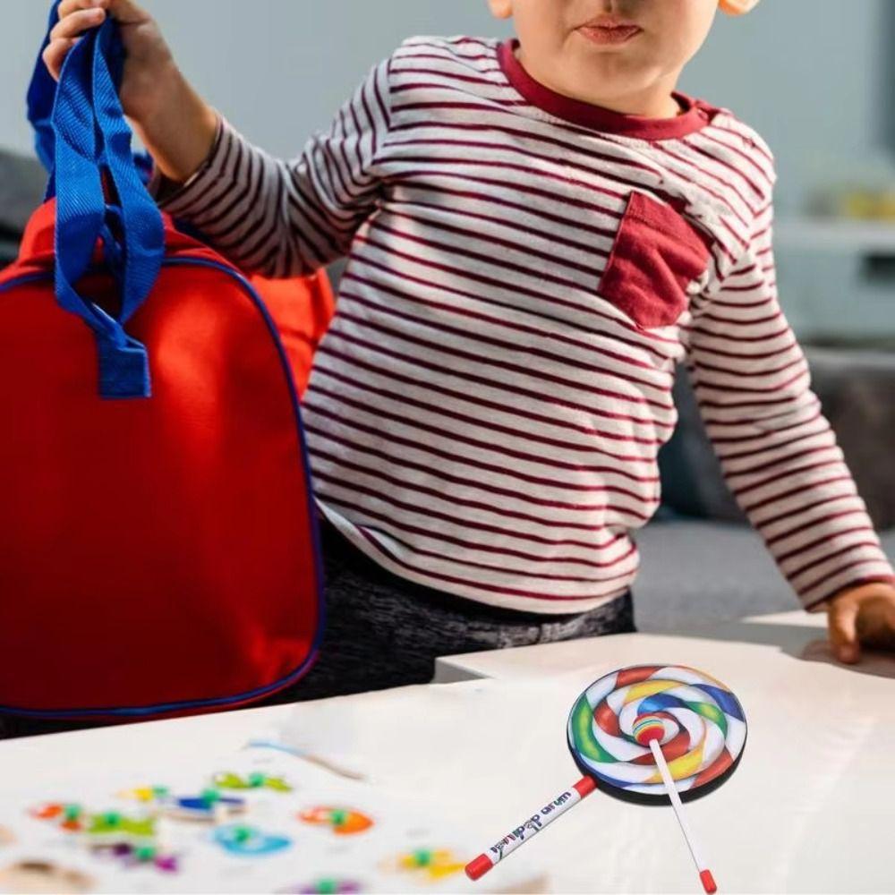 Educational Toys Tambourine with Knock Stick Handheld Drum Toy Lollipop Hand Drum Kid Supplies 6Inch
Educational Toys Tambourine with Knock Stick Handheld Drum Toy Lollipop Hand Drum Kid Supplies 6Inch