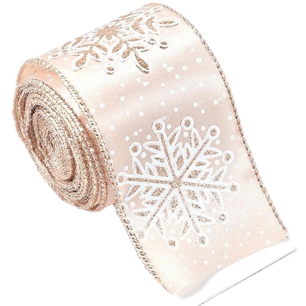 Snowflake Pattern Ribbon Christmas Ribbon Holiday Decor Enhancer Intricate Snowflake Designs Bow Making Materials Home 6.3cm*2m
Snowflake Pattern Ribbon Christmas Ribbon Holiday Decor Enhancer Intricate Snowflake Designs Bow Making Materials Home 6.3cm*2m