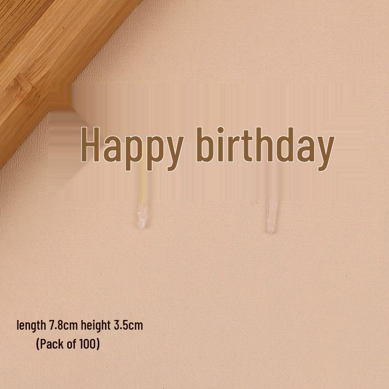 Acrylic Happy Birthday Cake Topper - Bilingual Chinese & English Decoration
Acrylic Happy Birthday Cake Topper - Bilingual Chinese & English Decoration