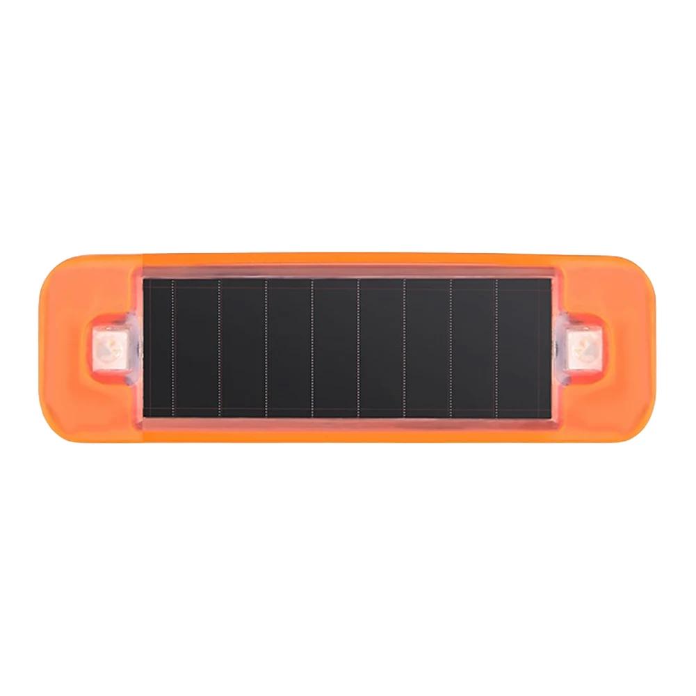 Автомобиль Мотоциклы Солнечная батарея Светодиодная мигающая имитация автомобильной безопасности Lihgt фиктивная сигнализация Беспроводная предупреждающая противоугонная лампа оранжевый