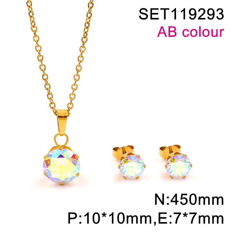 Popular in Europe and The United States, Round Color Zircon Titanium Steel Set, Versatile Exquisite Women s Collarbone Chain Earrings, Versatile 2026 45CM
Popular in Europe and The United States, Round Color Zircon Titanium Steel Set, Versatile Exquisite Women s Collarbone Chain Earrings, Versatile 2026 45CM