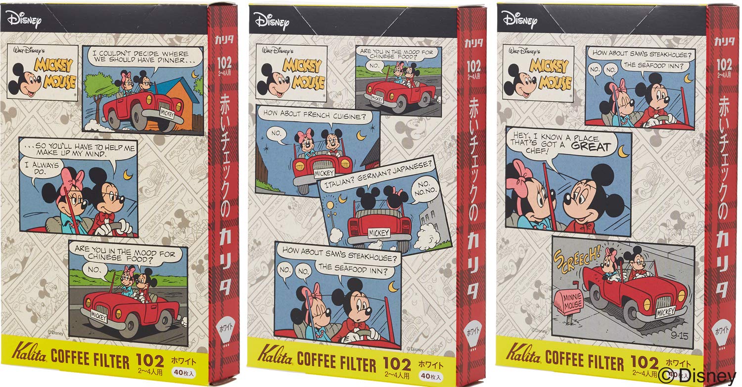 Kalita Coffee Paper Filter Trapezoid that brings out the flavor For 2 to 4 people 102 filter paper 120 sheets x White Disney Mickey MM102 filter paper
Kalita Coffee Paper Filter Trapezoid that brings out the flavor For 2 to 4 people 102 filter paper 120 sheets x White Disney Mickey MM102 filter paper