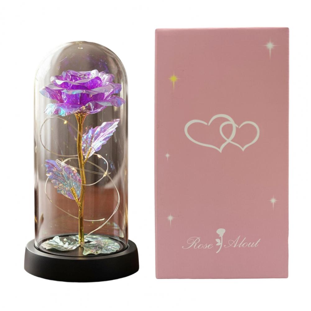 Preserved Rose In Dome With LED Light Artificial Eternal Rose Flower Gifts For Mom Women Valentine s Day Mother s Day Christmas світло-фіолетового кольору
Preserved Rose In Dome With LED Light Artificial Eternal Rose Flower Gifts For Mom Women Valentine s Day Mother s Day Christmas світло-фіолетового кольору
