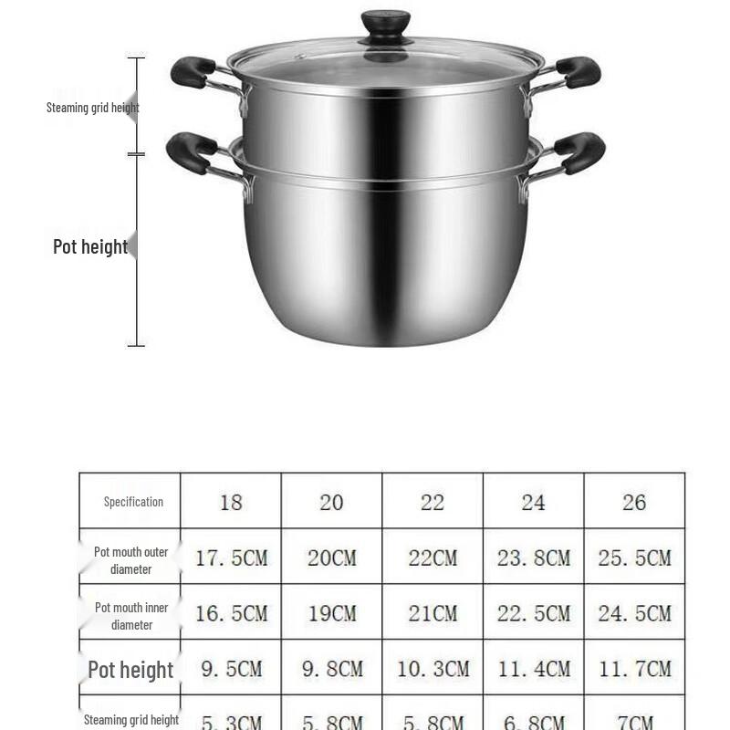 24CM Multi-purpose Iron Pot with Steamer
24CM Multi-purpose Iron Pot with Steamer