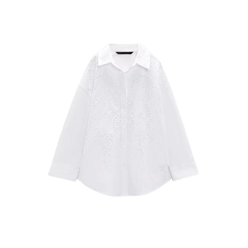 Однотонная рубашка с вышивкой и вырезами, однотонная рубашка с вырезами и вышивкой White-TRAF16 S(S)
Однотонная рубашка с вышивкой и вырезами, однотонная рубашка с вырезами и вышивкой White-TRAF16 S(S)