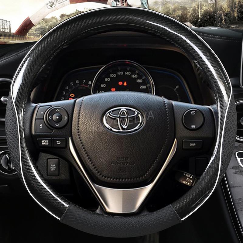 Кожа из углеродного волокна Автомобильный чехол на рулевое колесо для Toyota E Z RAV4 2013- Corolla 2013-2017 Scion iM 2016 Auris
Кожа из углеродного волокна Автомобильный чехол на рулевое колесо для Toyota E Z RAV4 2013- Corolla 2013-2017 Scion iM 2016 Auris