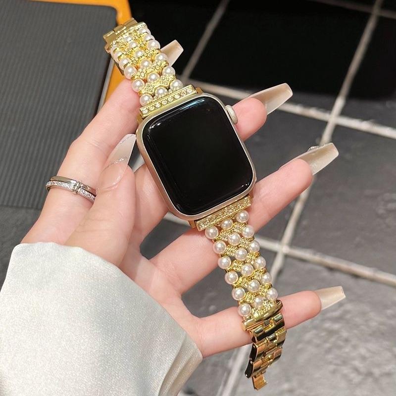 Pearl Metal Strap for Apple Watch Band 49 46 45 44 42 41 40 38mm Women Jewelry Diamond Bracelet Correa for iWatch S10 9 8 7 6 SE 38 40 41 42(S10)mm золотой
Pearl Metal Strap for Apple Watch Band 49 46 45 44 42 41 40 38mm Women Jewelry Diamond Bracelet Correa for iWatch S10 9 8 7 6 SE 38 40 41 42(S10)mm золотой