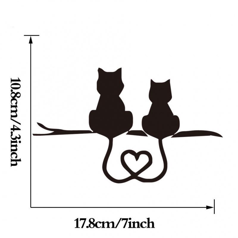 Reflective Cartoon Cat Car Stickers - Two Cute Cats with Hearts Scratch-Decal жовтий
Reflective Cartoon Cat Car Stickers - Two Cute Cats with Hearts Scratch-Decal жовтий