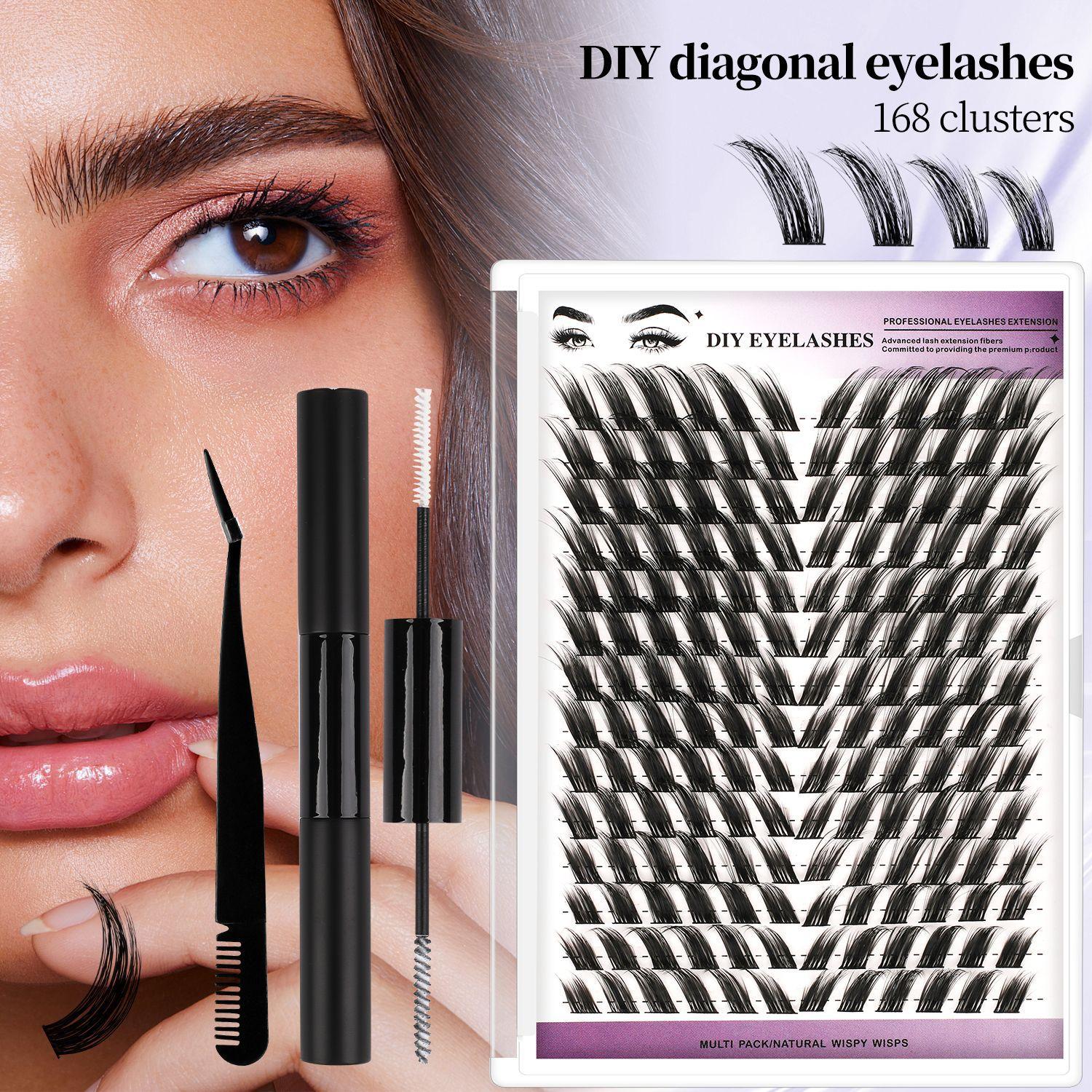 New 168-Cluster Angled Fluttery Single Cluster Lashes - Natural & Soft Self-Extension Segmented DIY Eyelash Kit XF-1
New 168-Cluster Angled Fluttery Single Cluster Lashes - Natural & Soft Self-Extension Segmented DIY Eyelash Kit XF-1